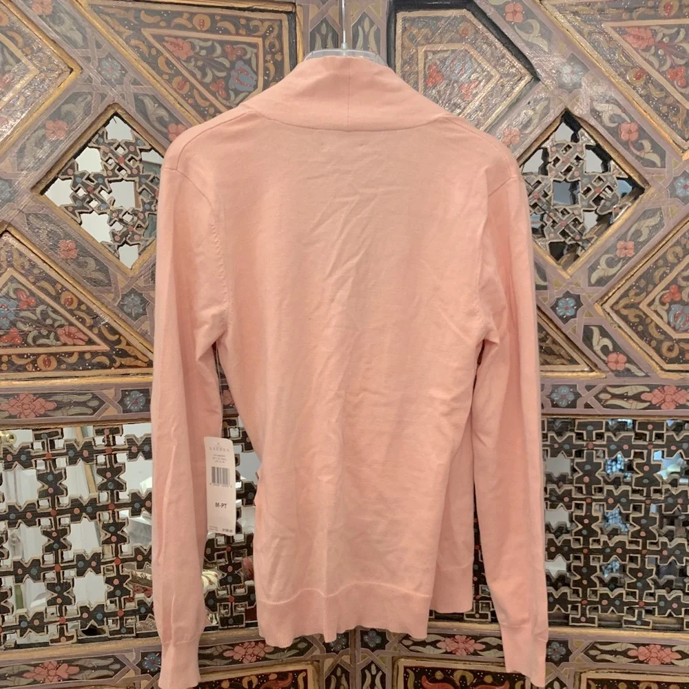 NWT Ralph Lauren petite pink sweater with buckles 🌸💕🐎 - Picture 5 of 6